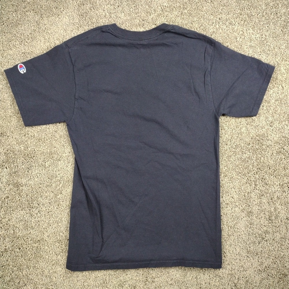 Champion T Shirt Mens Small Blue Notre Dame Fighting Irish 100% Cotton, Emblem - Picture 5 of 11